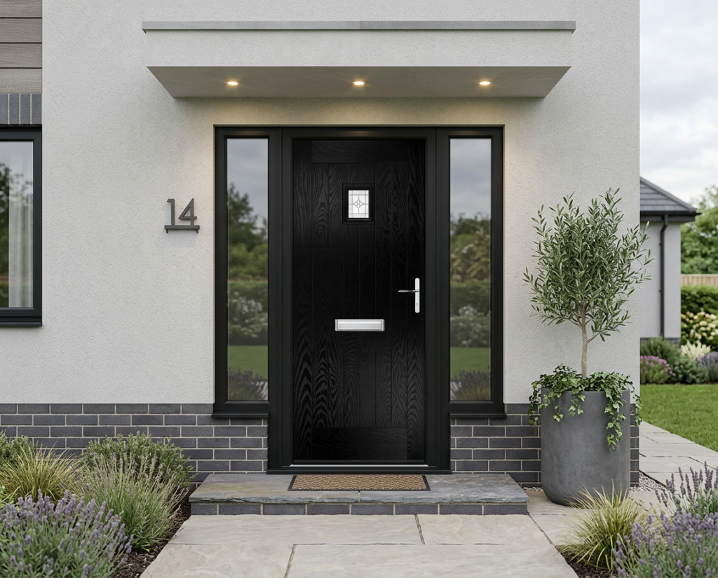 The Radebe Composite Door - Gothic Black