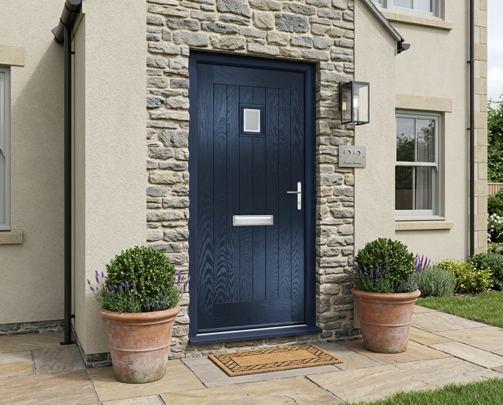 The Radebe Composite Door - Derwent Blue