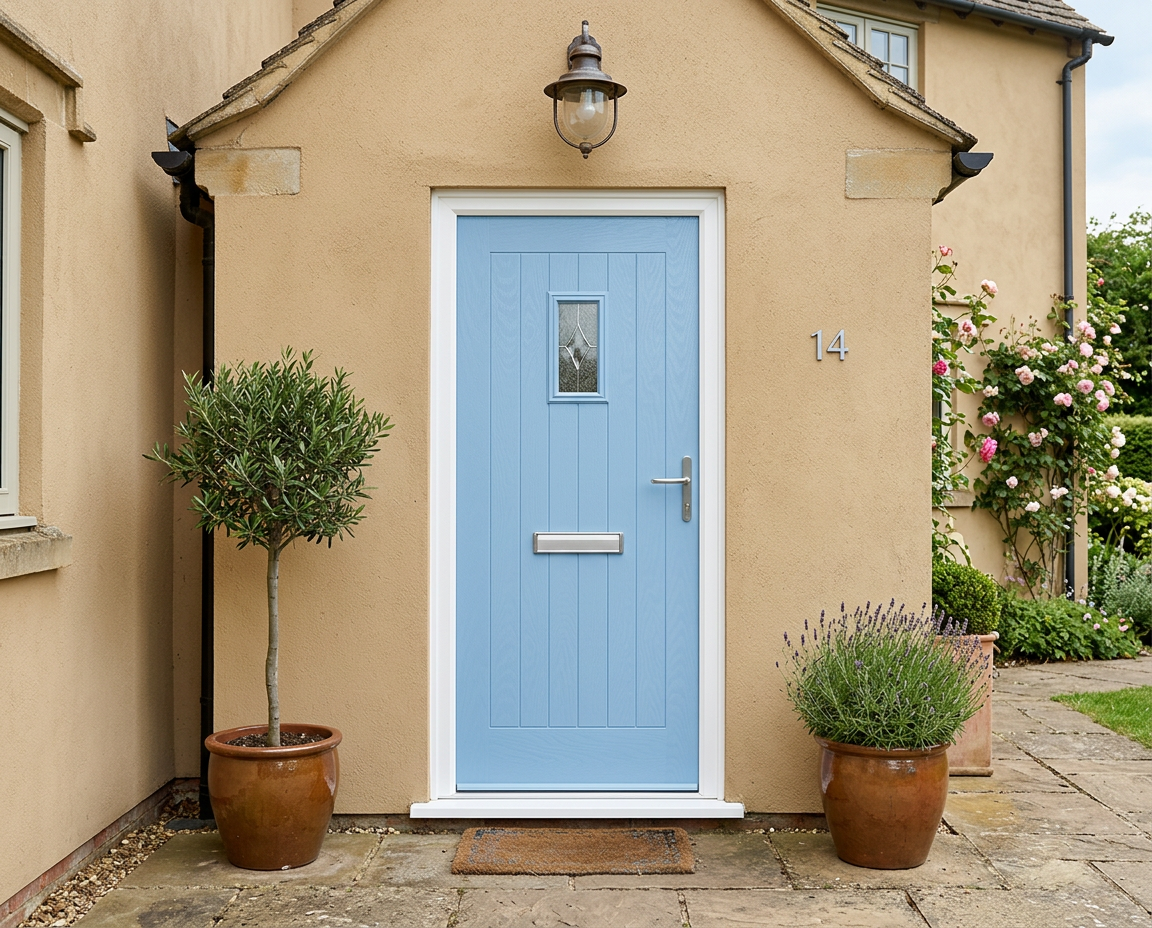 The Radebe Composite Door - Egg Blue - Image 2