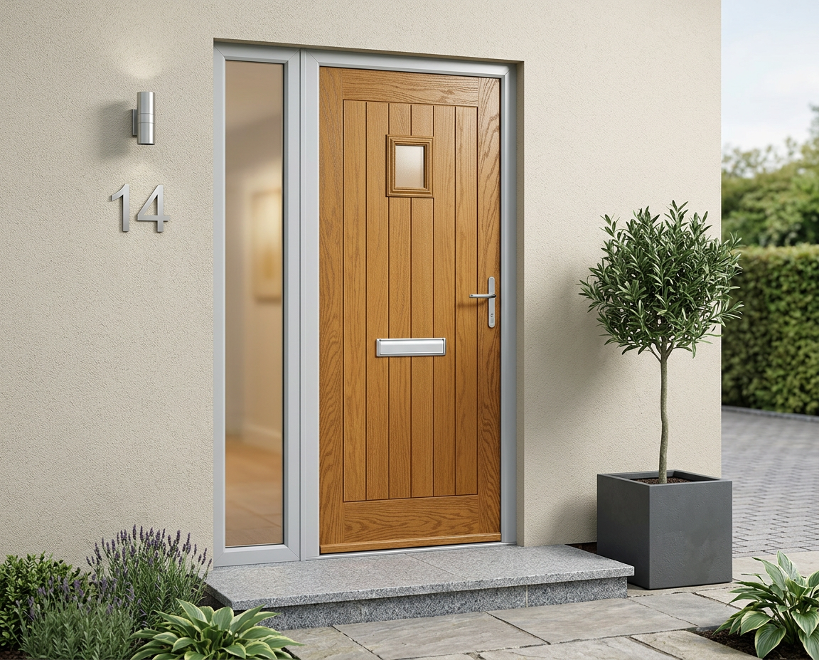 The Radebe Composite Door - Golden Oak - Image 2