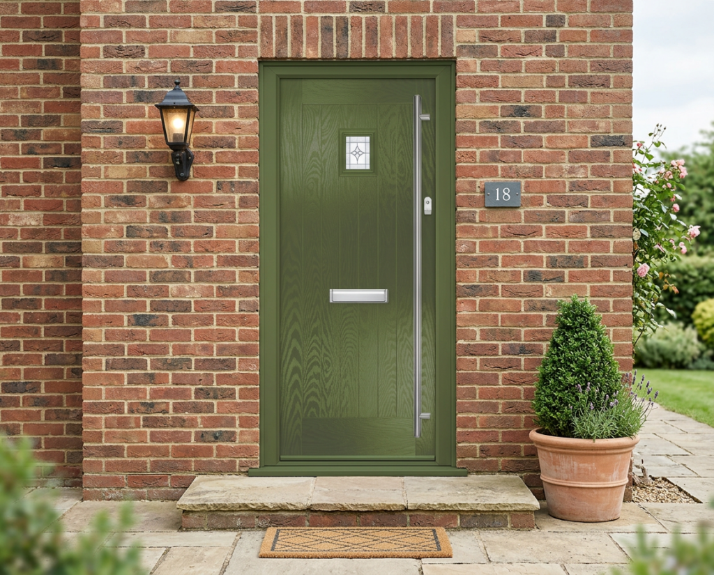 The Radebe Composite Door - Reed Green