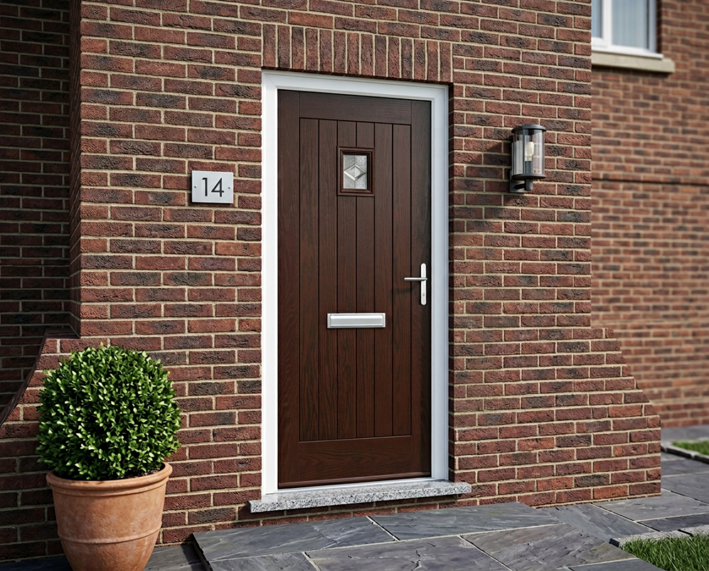 The Radebe Composite Door - Rosewood