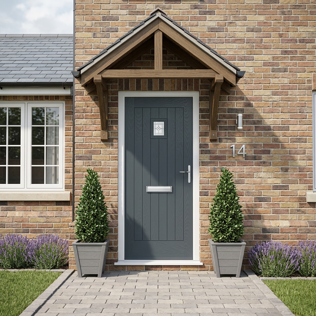 The Radebe Composite Door - Slate Grey - Image 2