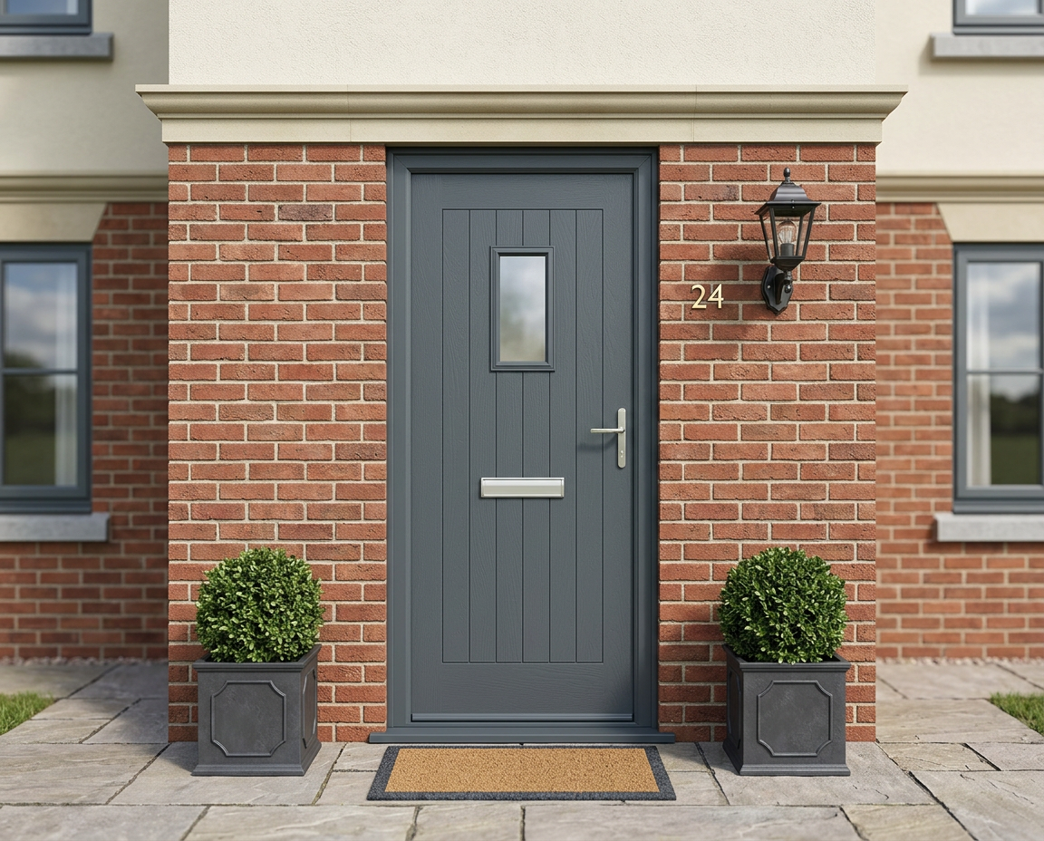 The Radebe Composite Door - Slate Grey
