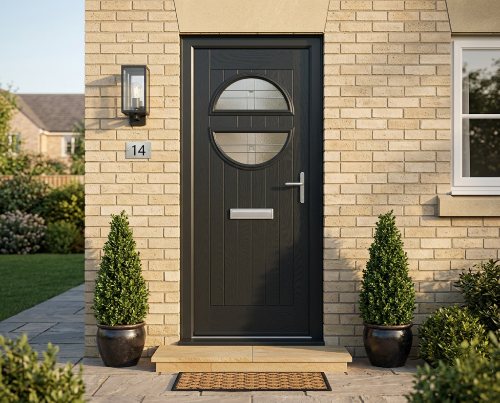 The Revie Composite Door - Anthracite Grey