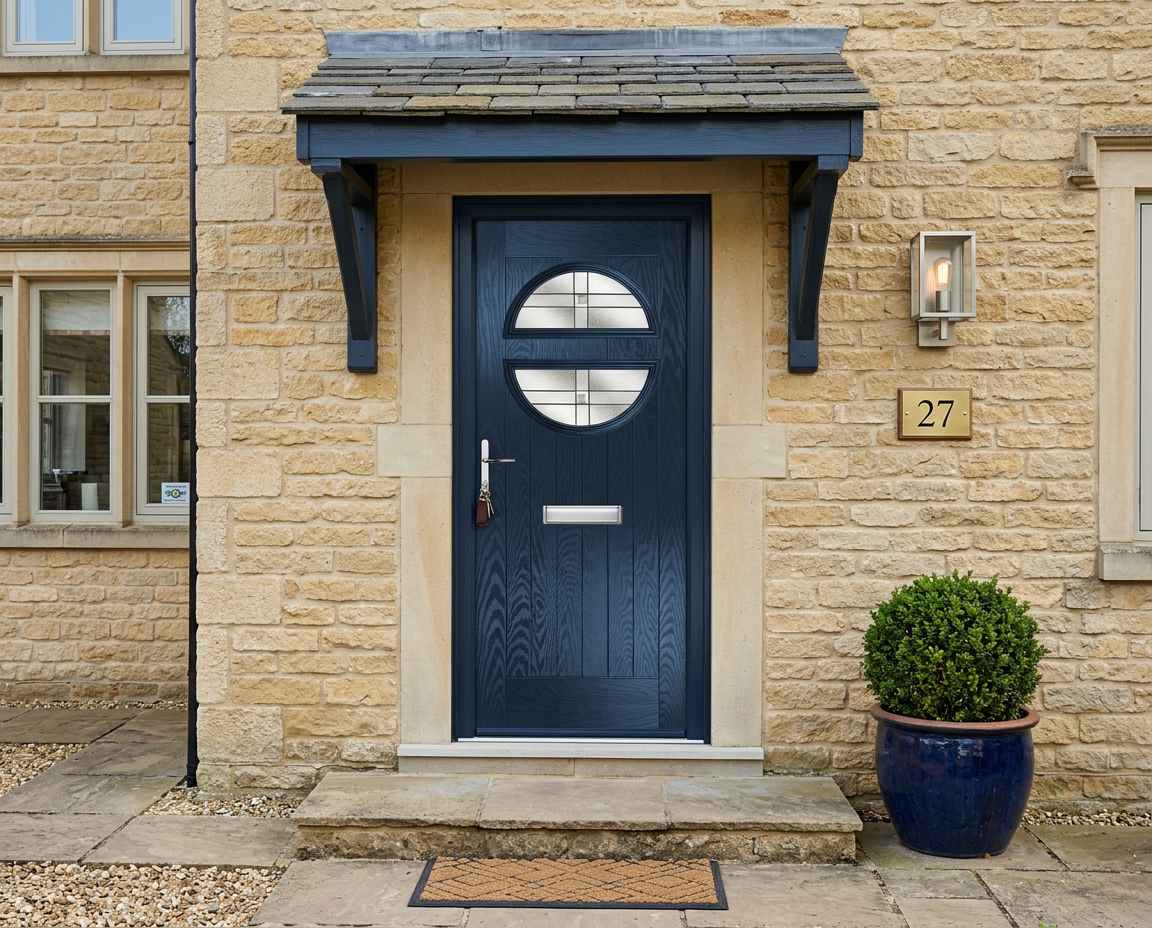 The Revie Composite Door - Derwent Blue