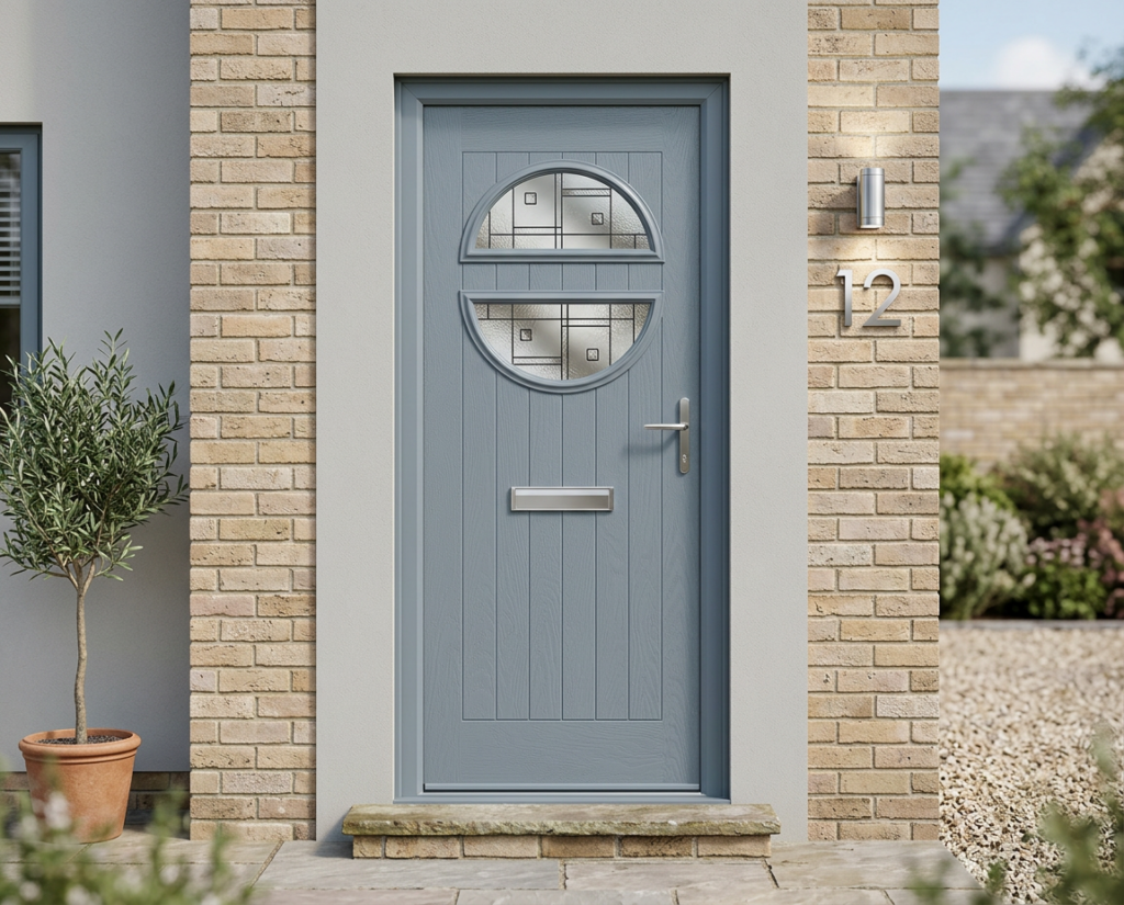 The Revie Composite Door - Moondust Grey