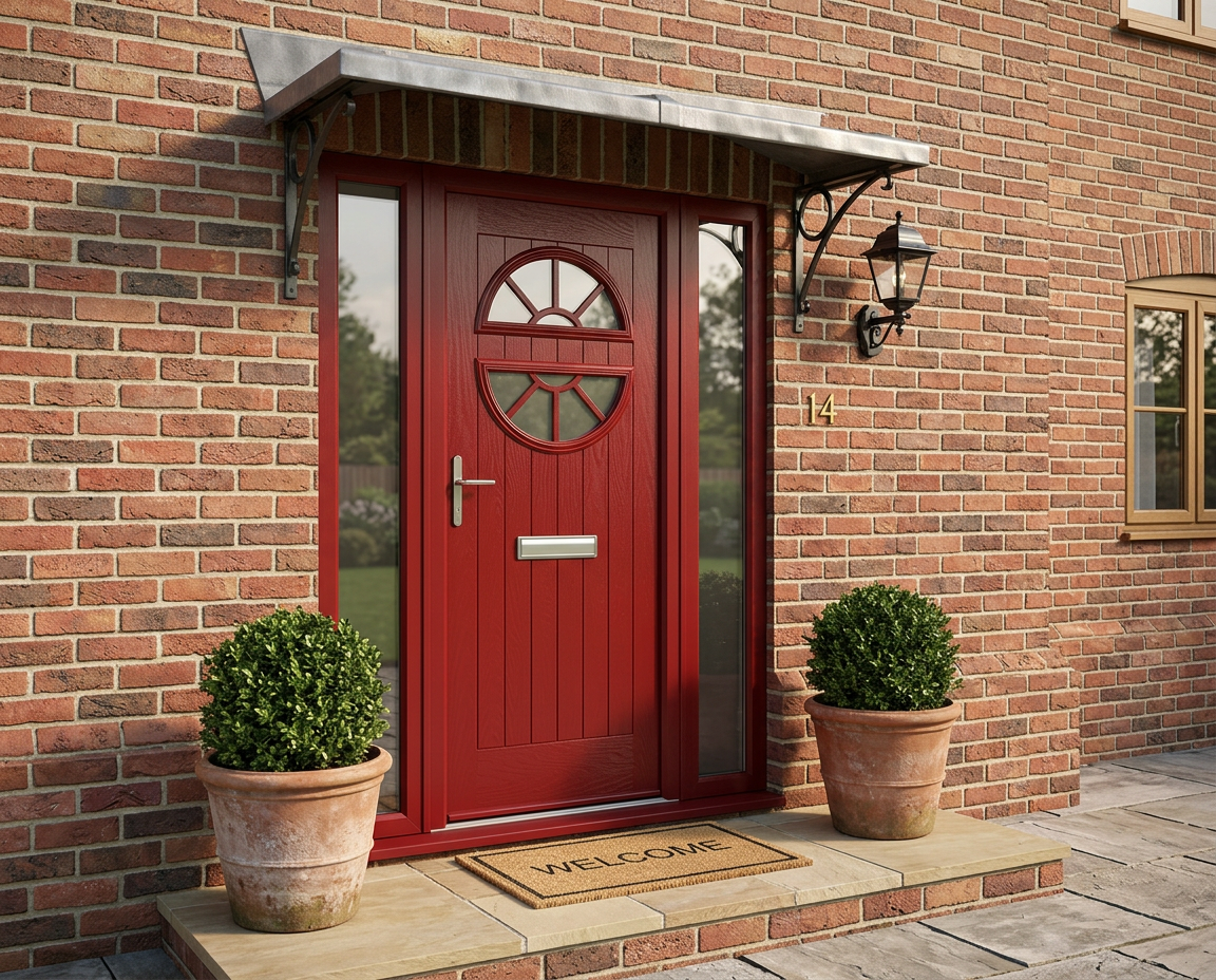 The Revie Composite Door - Berry Red
