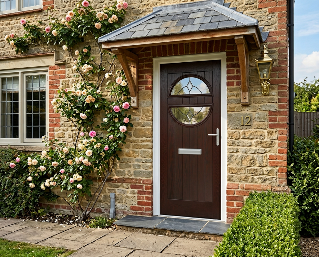 The Revie Composite Door - Rosewood
