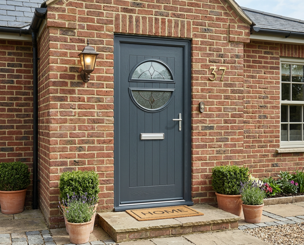 The Revie Composite Door - Slate Grey