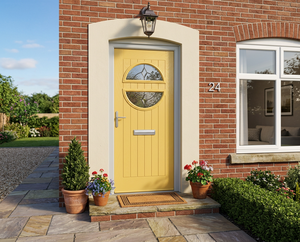 The Revie Composite Door - Yellow