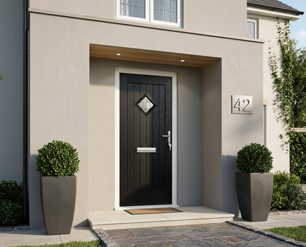 The Strachan Composite Door - Gothic Black