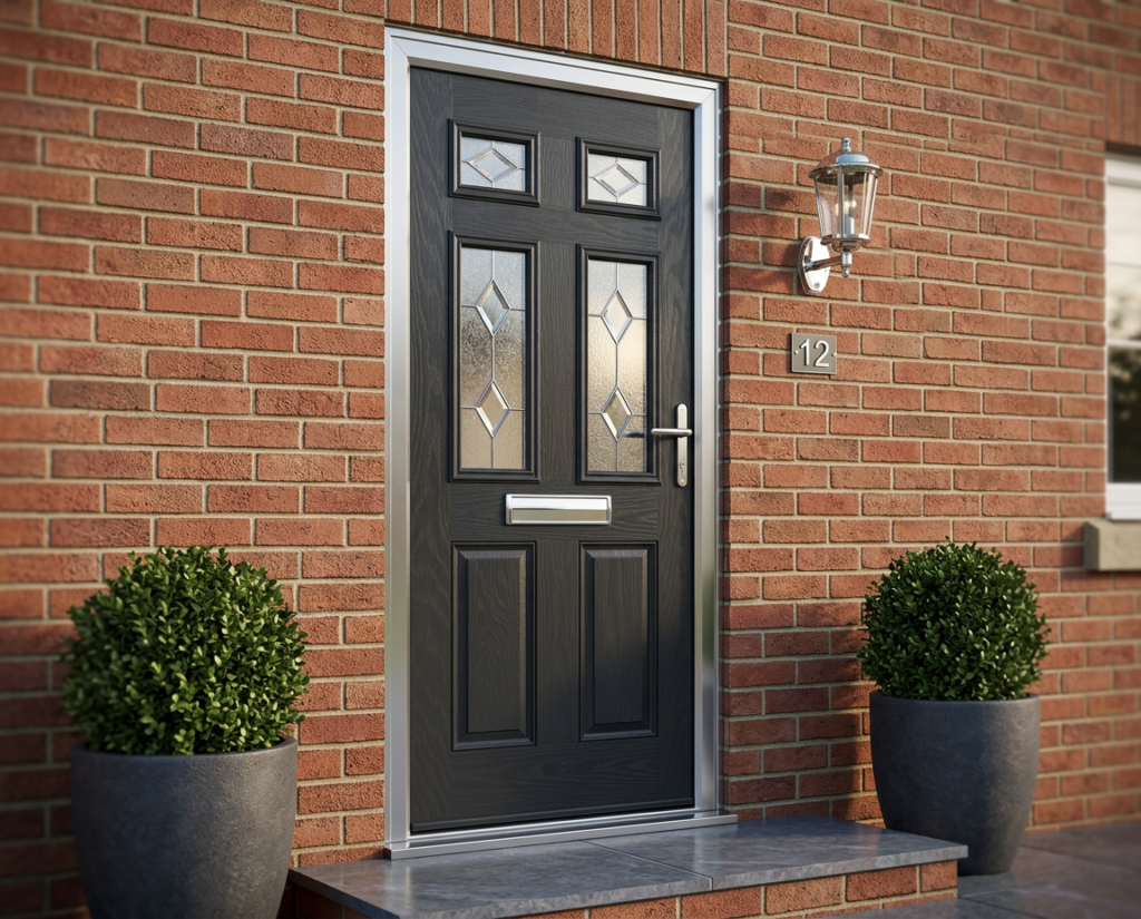 The Viduka Composite Door - Anthracite Grey