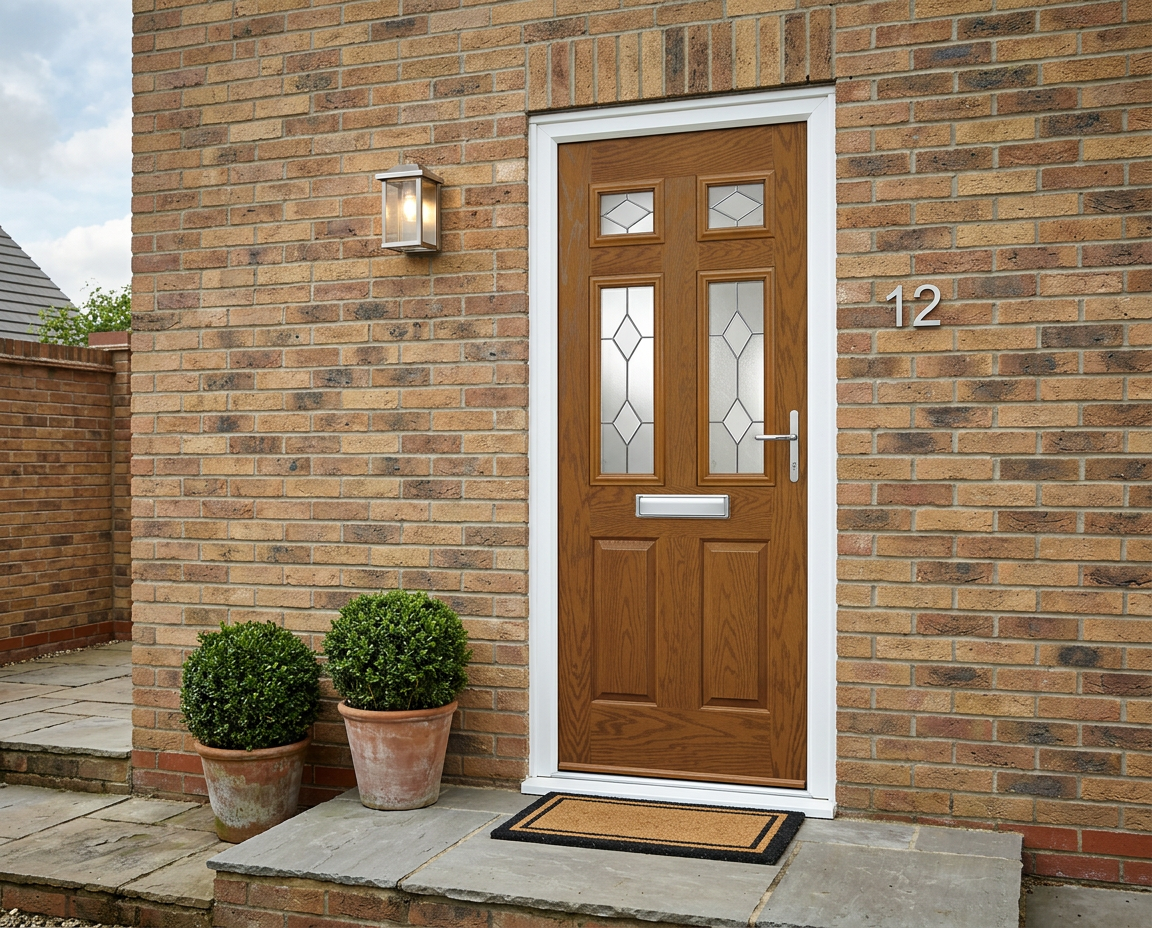 The Viduka Composite Door - Golden Oak - Image 2