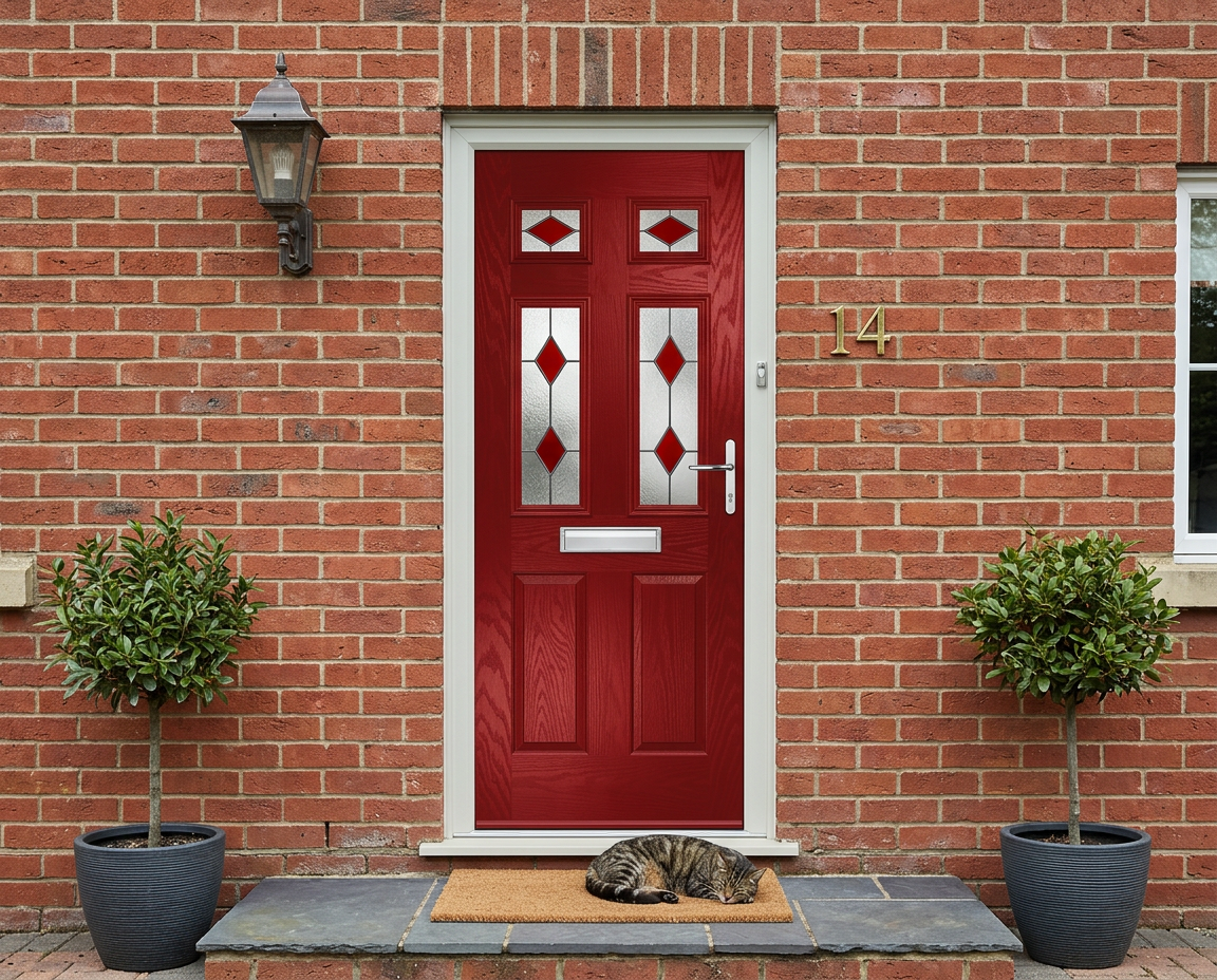 The Viduka Composite Door - Berry Red - Image 2