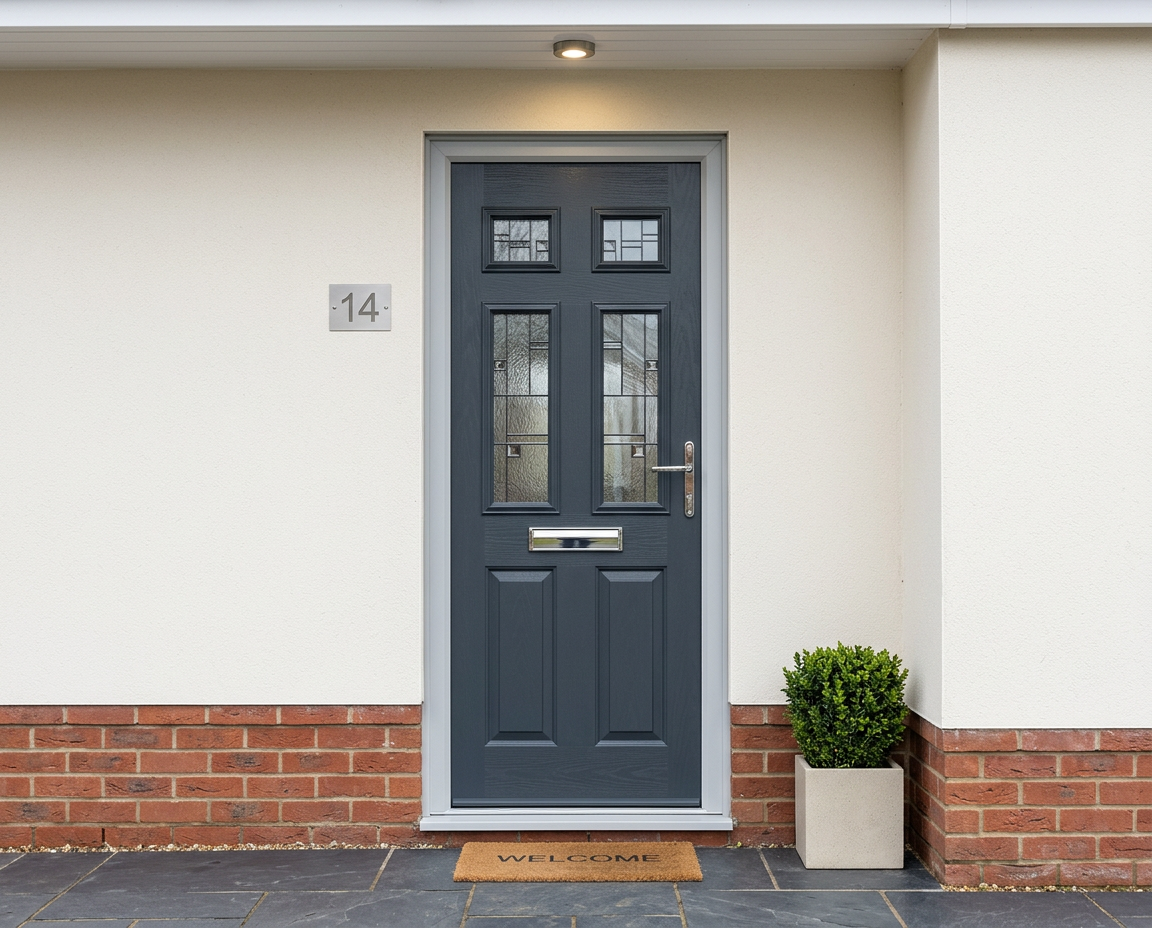 The Viduka Composite Door - Slate Grey - Image 2