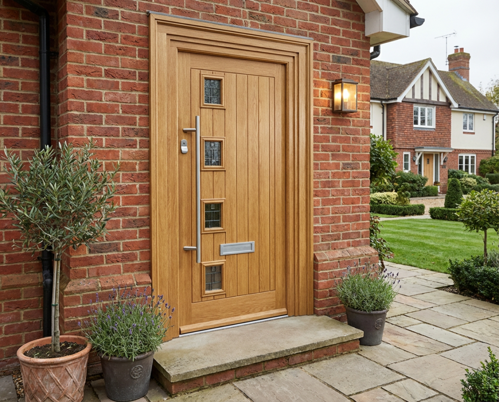 The Wilkinson Composite Door - Golden Oak