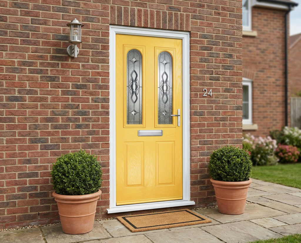 The Yeboah Composite Door - Yellow
