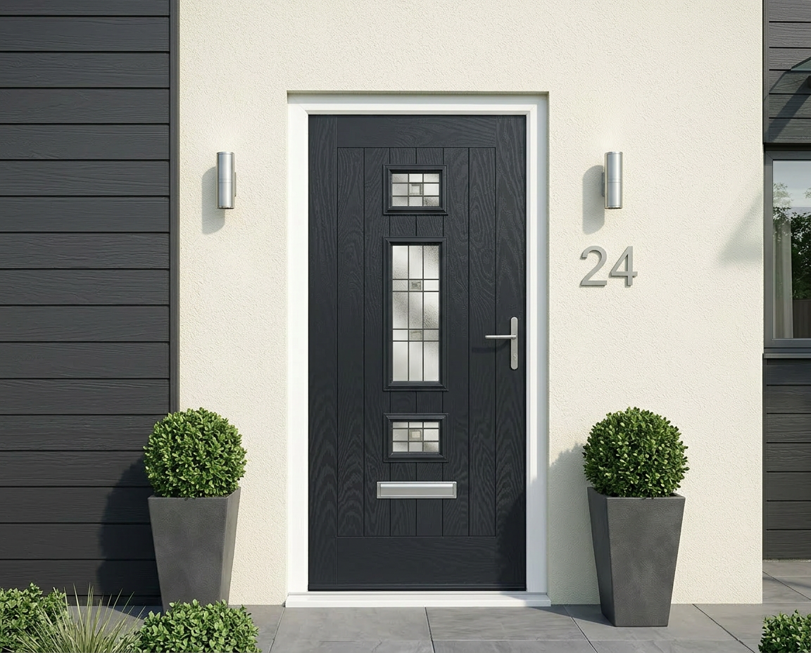 The Bielsa Composite Door - Anthracite Grey - Image 2