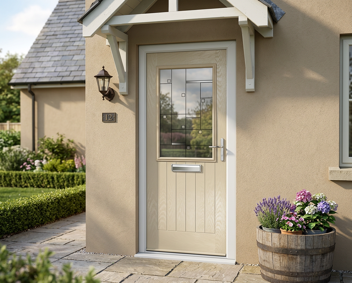 The Giles Composite Door - Cream - Image 2