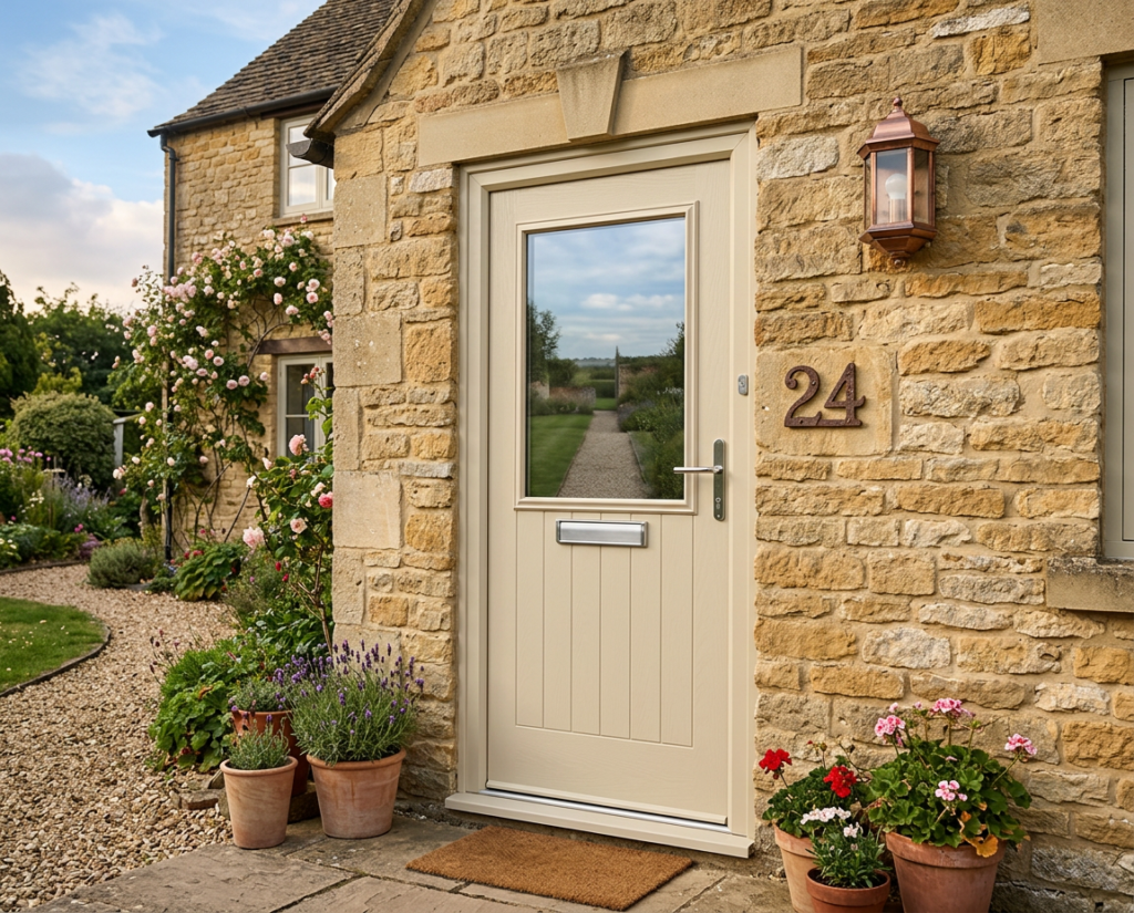 The Giles Composite Door - Cream