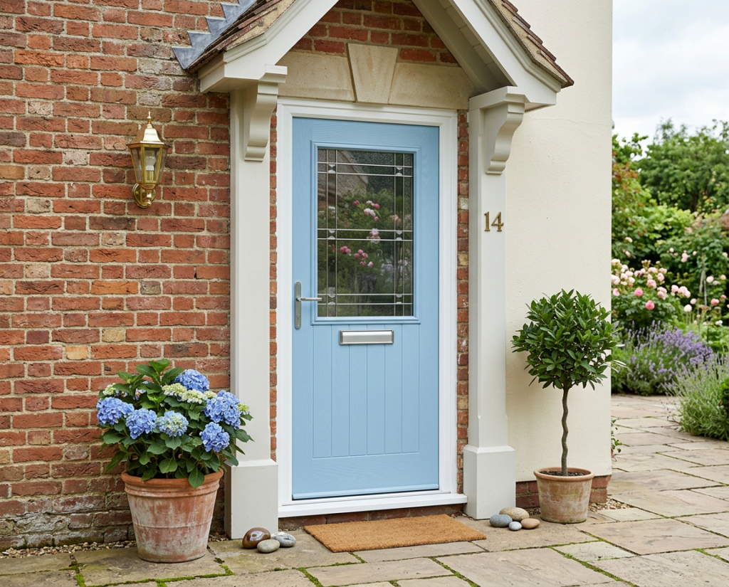 The Giles Composite Door - Egg Blue