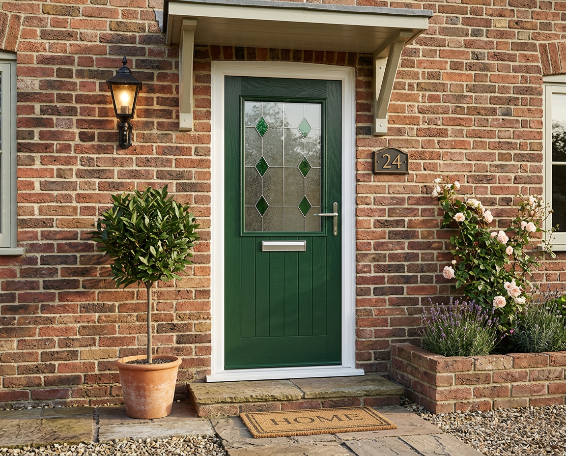The Giles Composite Door - Heritage Green