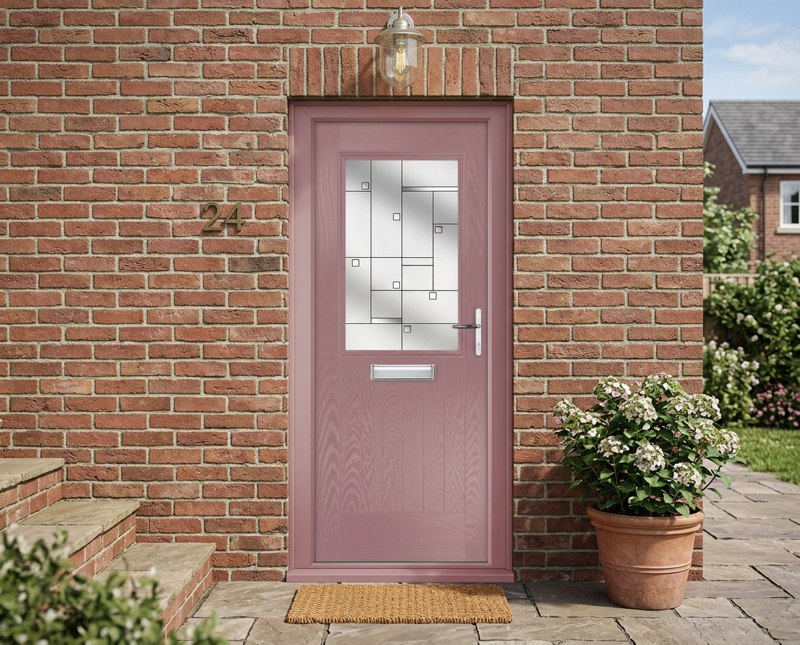 The Giles Composite Door - Pink - Image 2