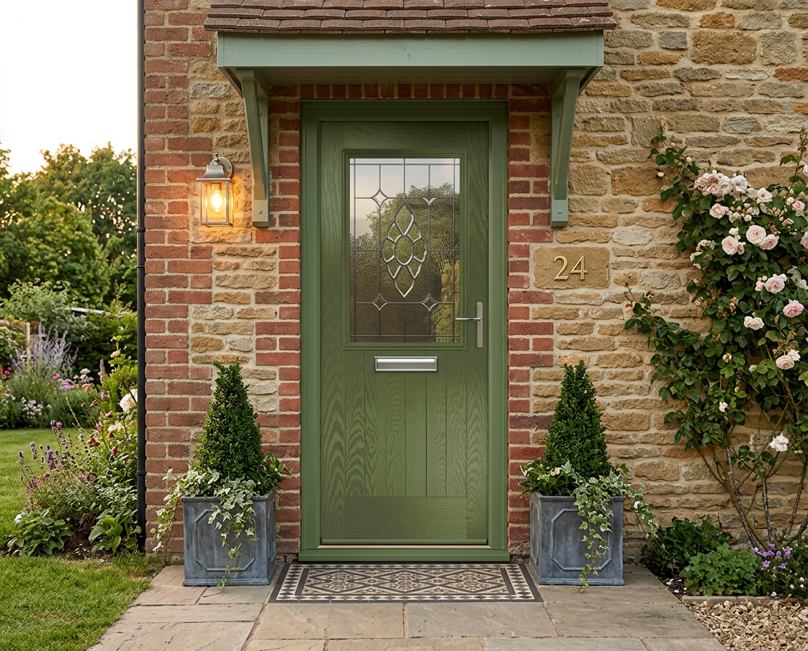 The Giles Composite Door - Reed Green - Image 2