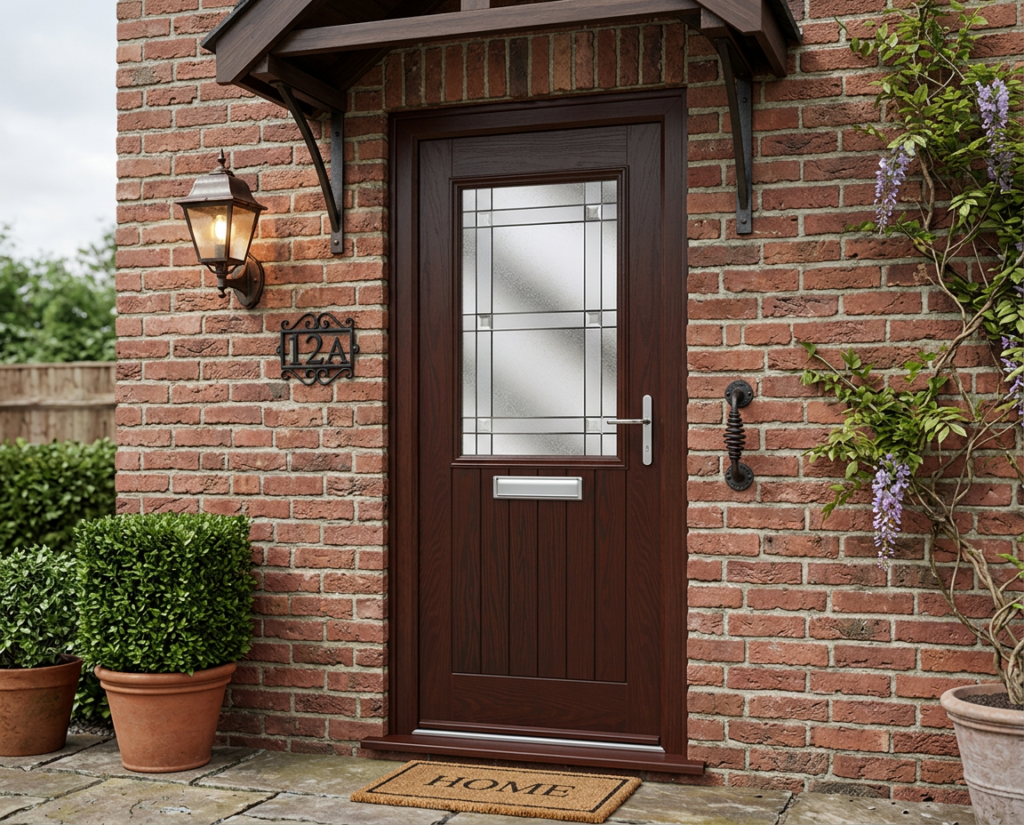 The Giles Composite Door - Rosewood