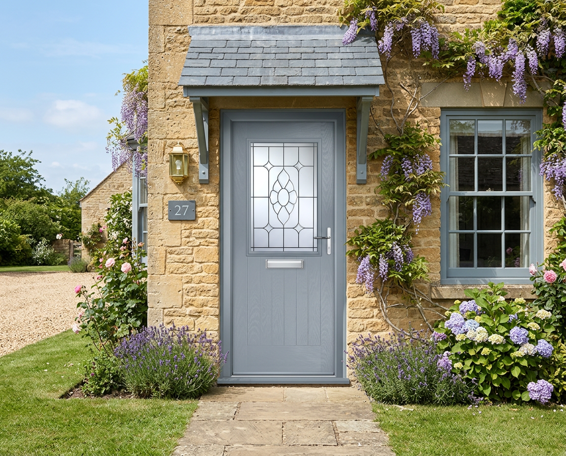 The Giles Composite Door - Moondust Grey
