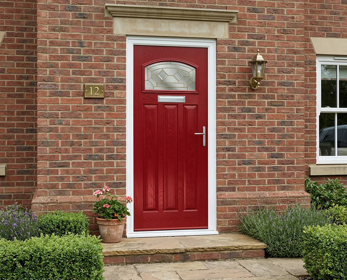 The Harte Composite Door - Berry Red