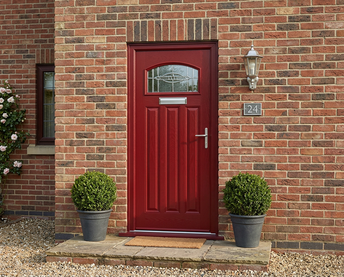 The Harte Composite Door - Berry Red - Image 3