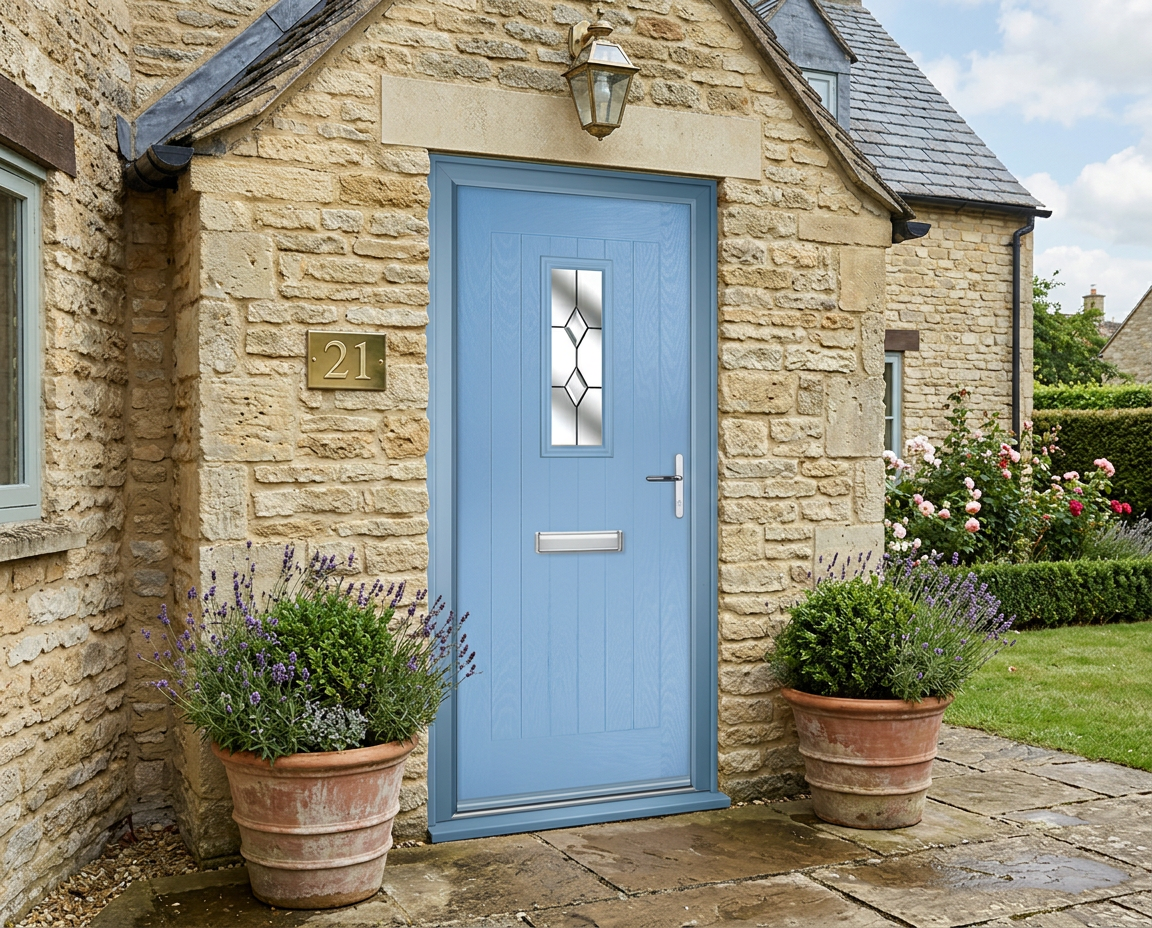 The Hunter Composite Door - Egg Blue