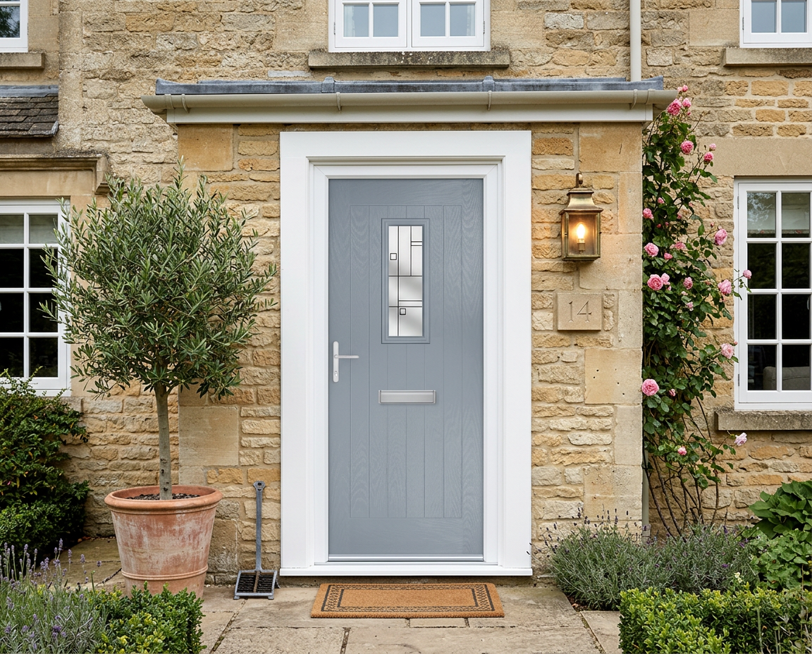 The Hunter Composite Door - Moondust Grey
