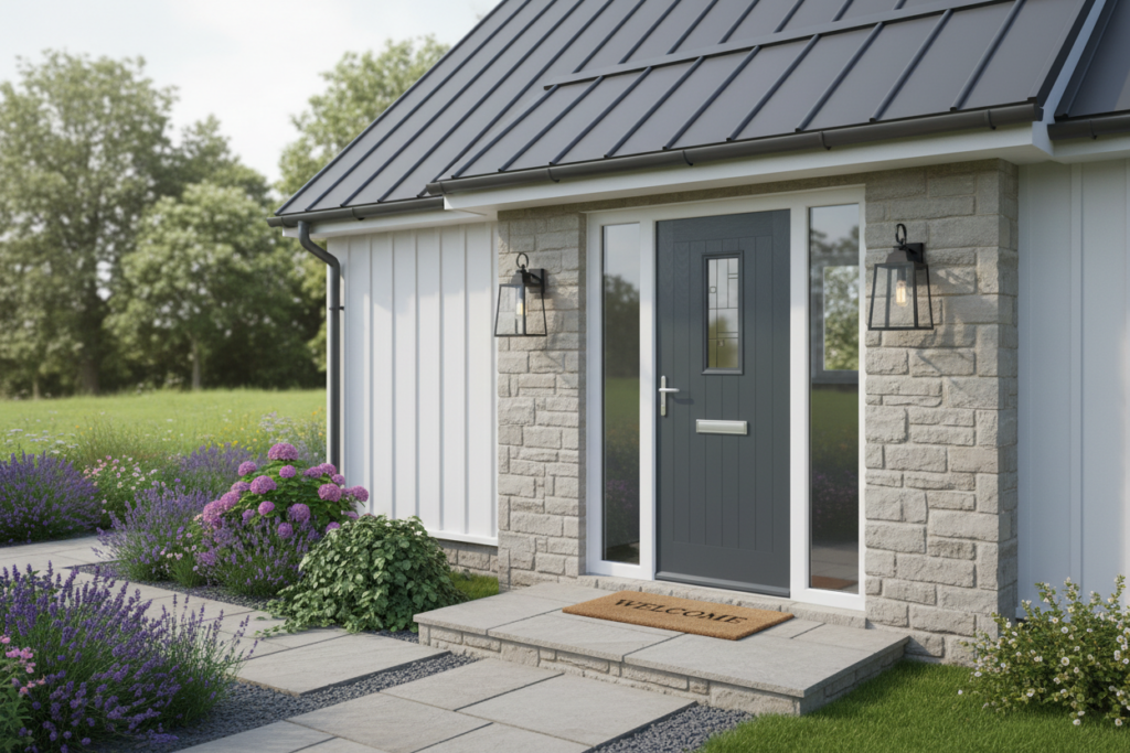 The Hunter Composite Door - Slate Grey