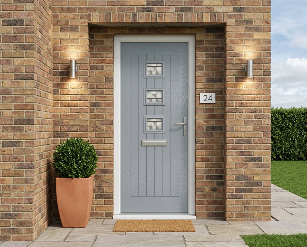 The Lorimer Composite Door - Moondust Grey