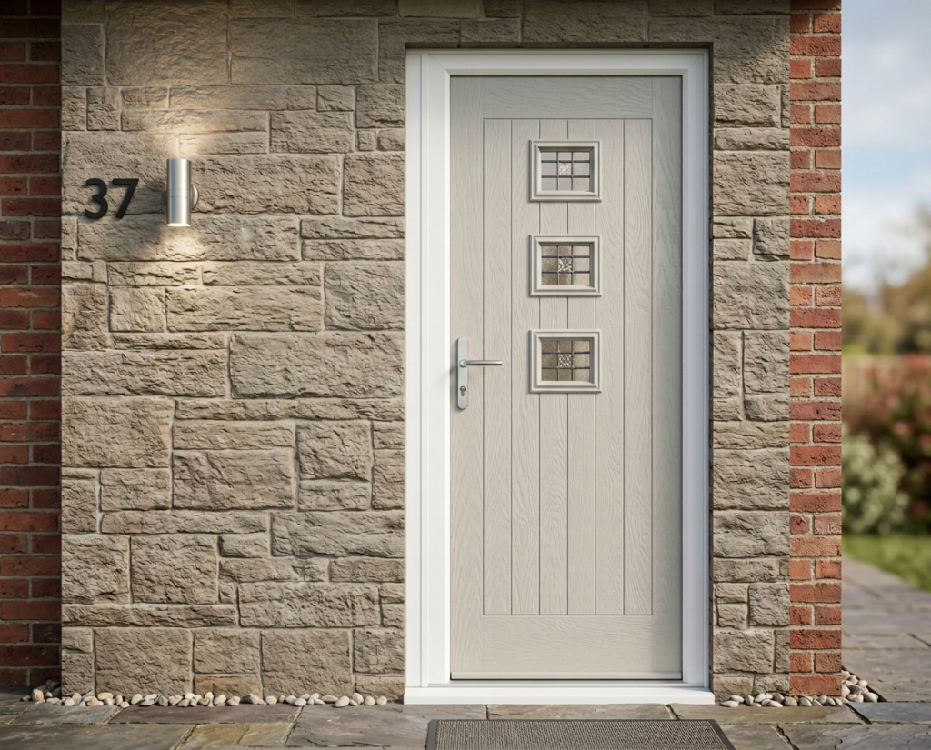 The Lorimer Composite Door - Pebble