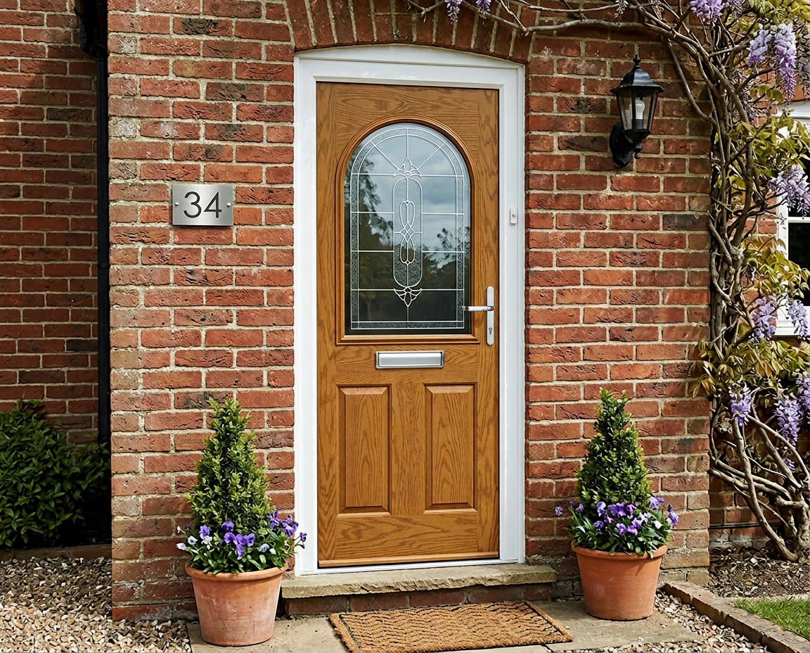 The Matteo Composite Door - Golden Oak - Image 2