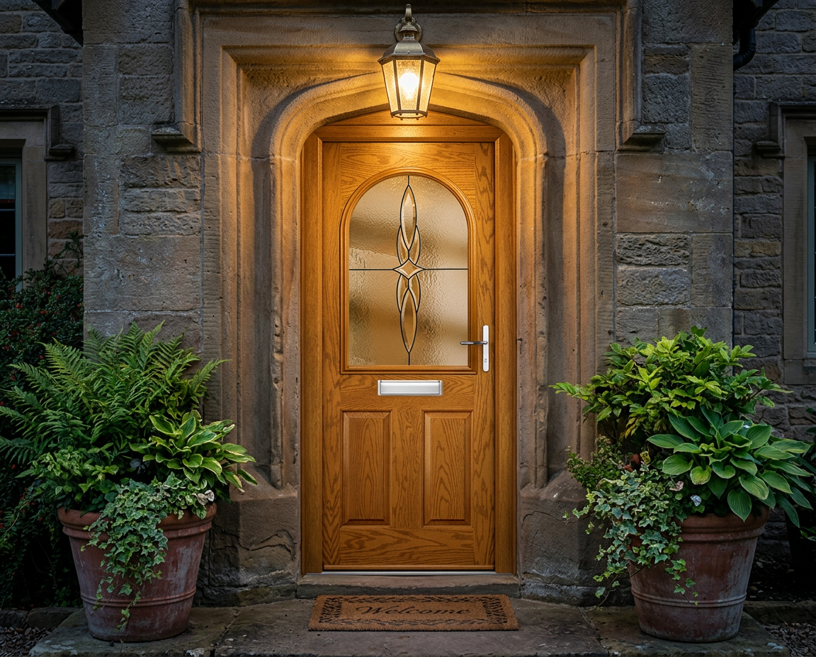 The Matteo Composite Door - Golden Oak