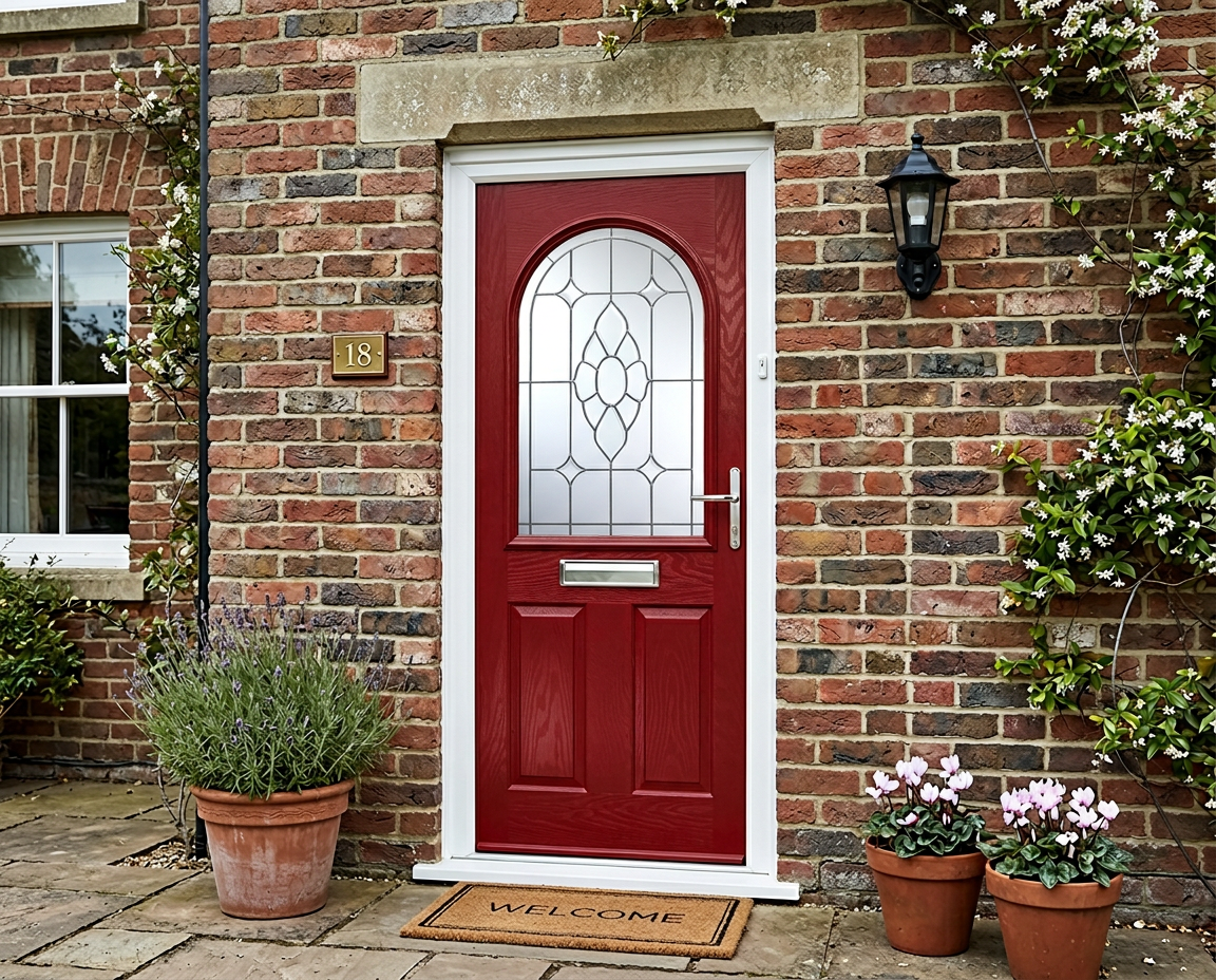 The Matteo Composite Door - Berry Red