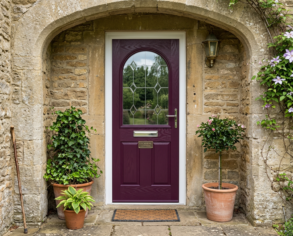 The Matteo Composite Door - Royal Magenta