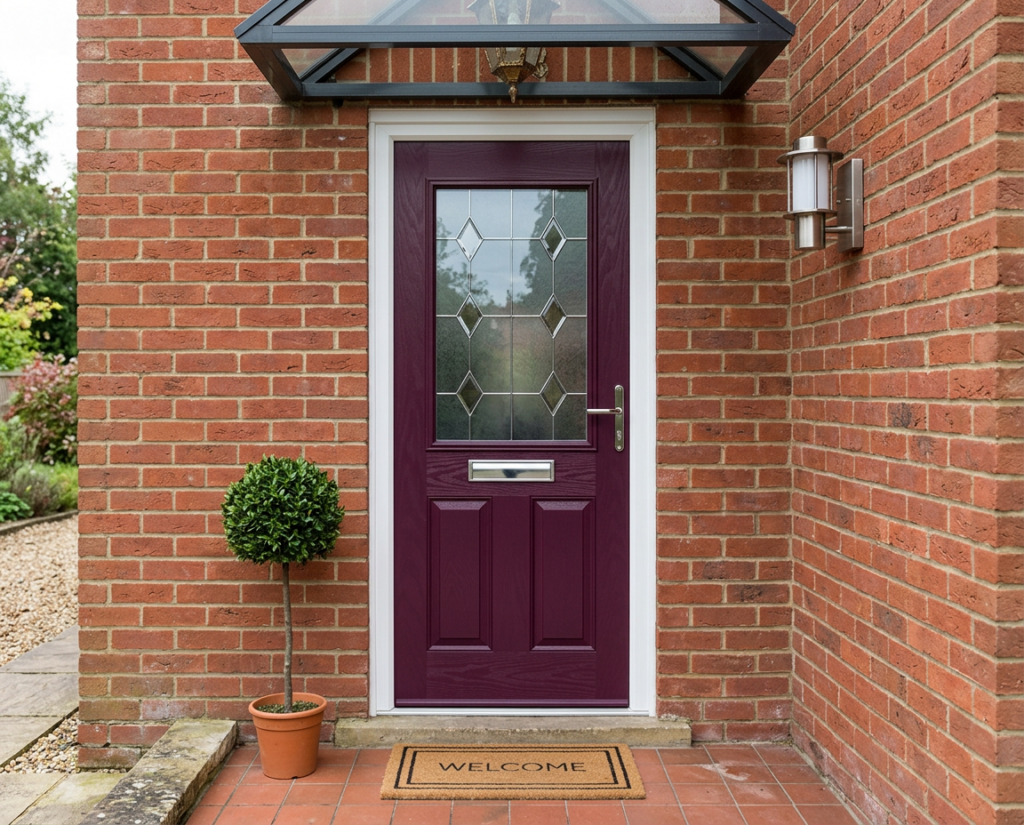 The Pablo Composite Door - Royal Magenta