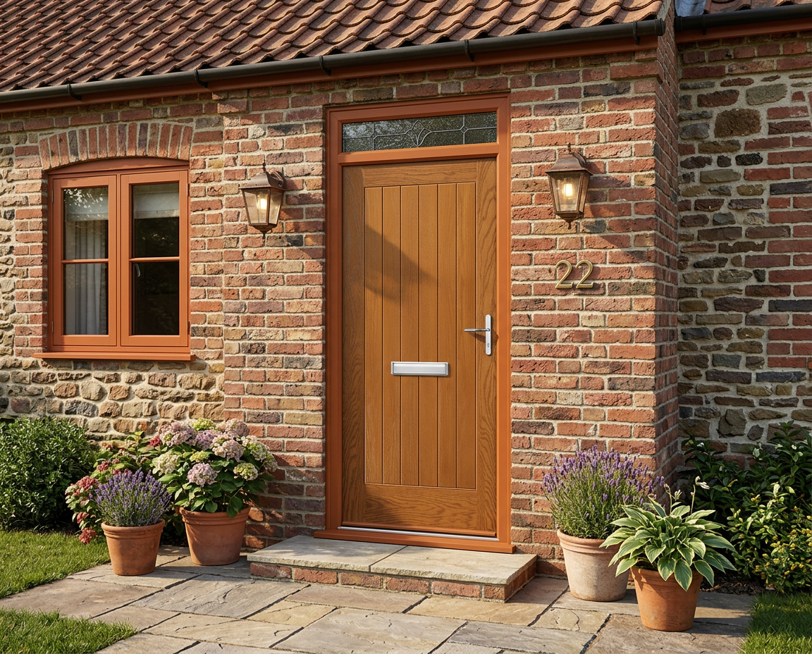 The Phillips Composite Door - Golden Oak