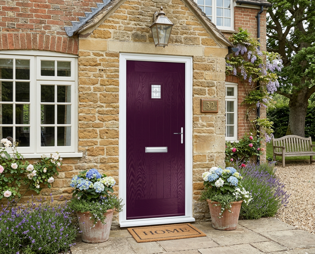 The Radebe Composite Door - Royal Magenta