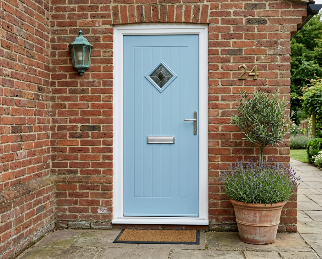 The Strachan Composite Door - Egg Blue