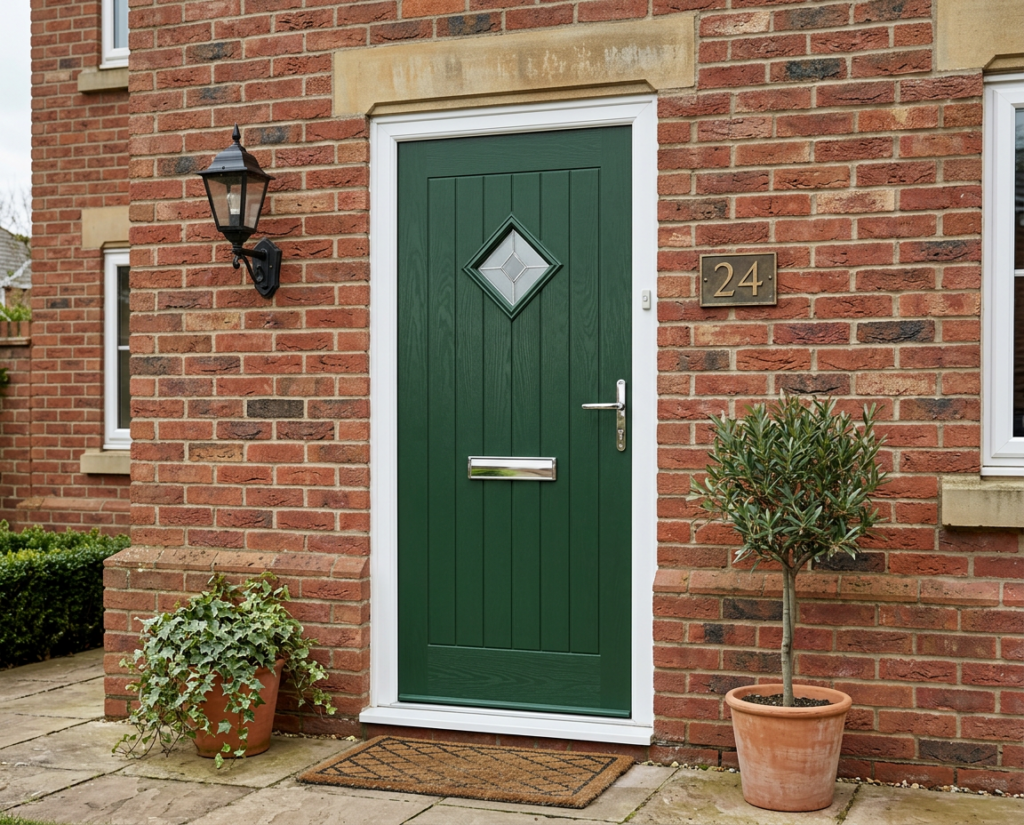 The Strachan Composite Door - Heritage Green
