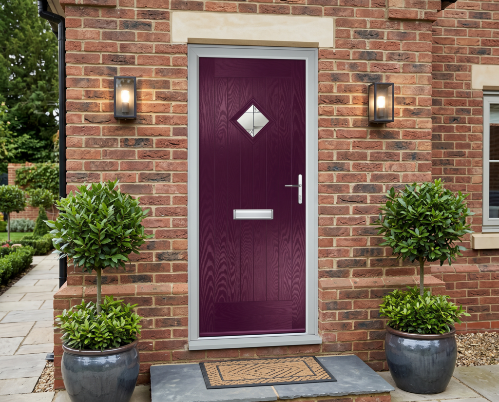 The Strachan Composite Door - Royal Magenta