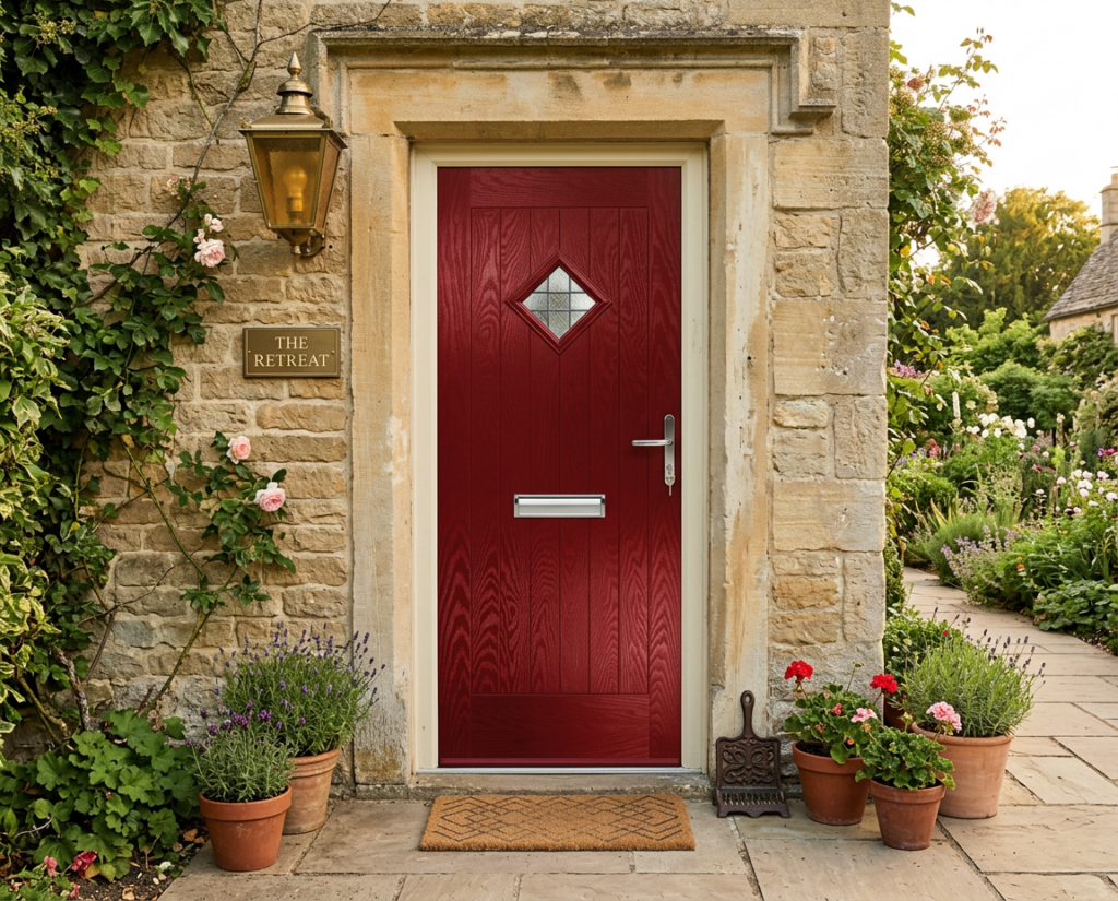 The Strachan Composite Door - Berry Red