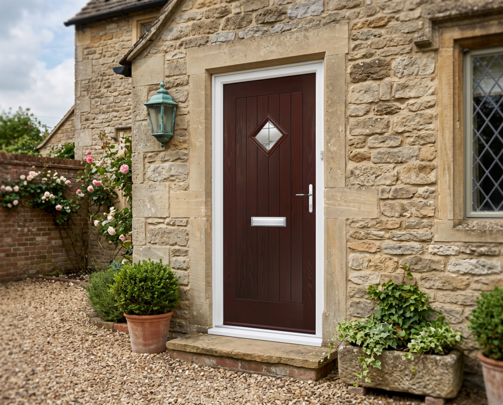 The Strachan Composite Door - Rosewood